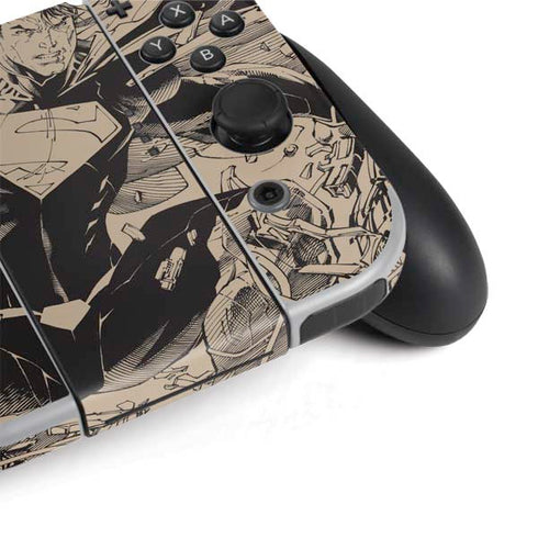 DC Comics Superman Unchained #1 Original Cover Pencils Nintendo Switch OLED (2021) Skin